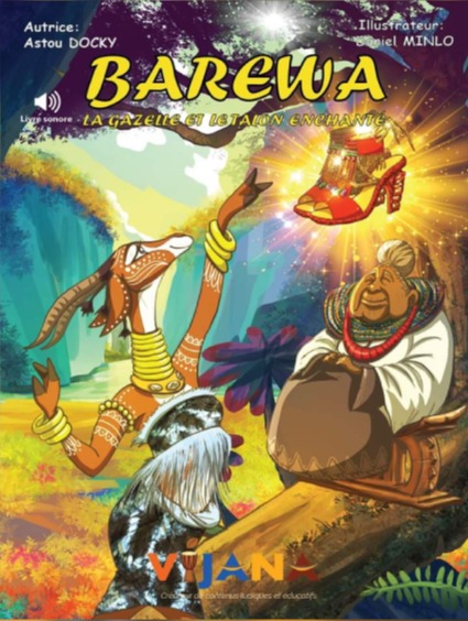 Couverture du livre Barewa – La gazelle et le talon enchanté (livre sonore)