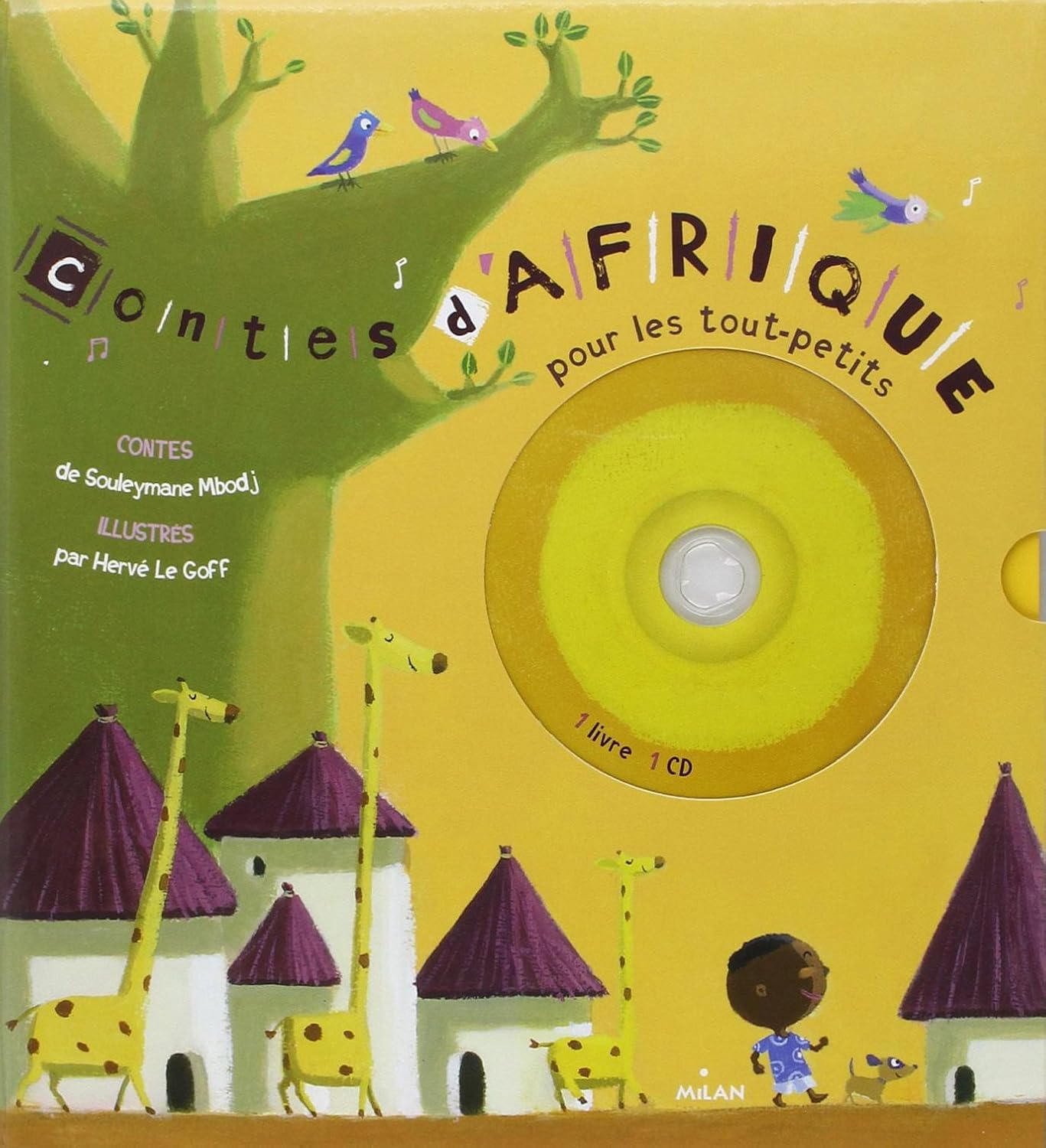 Couverture du livre Contes et musiques d'Afrique pour les tout-petits *