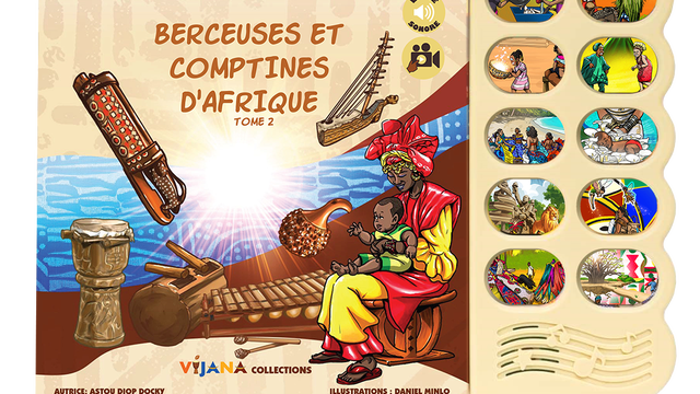Couverture du livre Berceuses et comptines d’Afrique - TOME 2