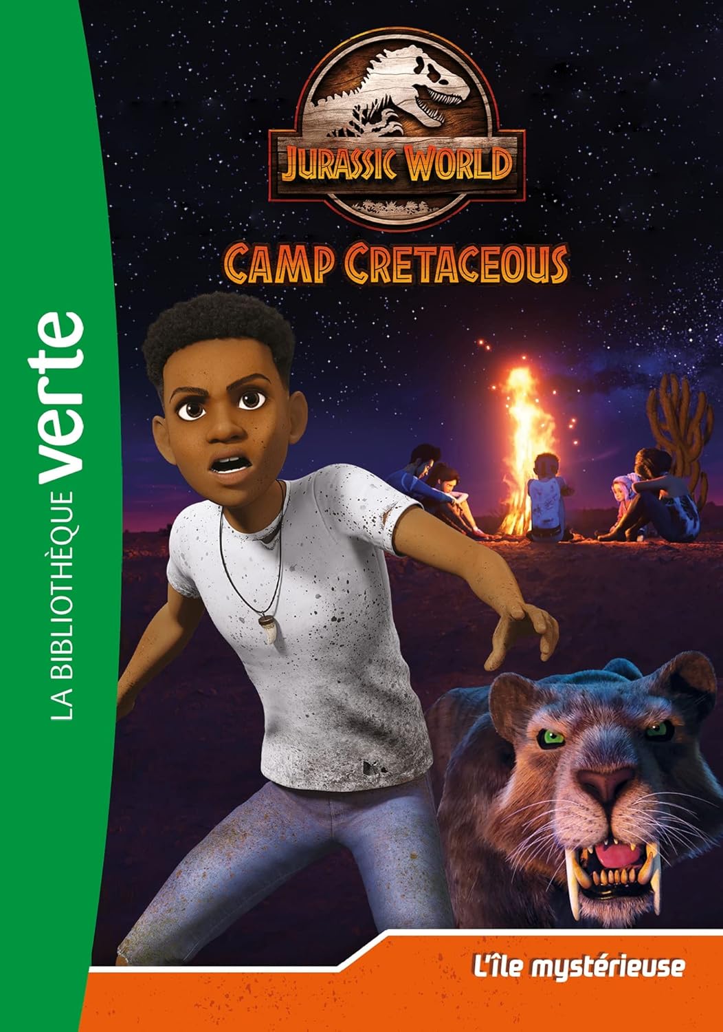 Couverture du livre Jurassic World, la colo du crétacé 15 - L'île mystérieuse