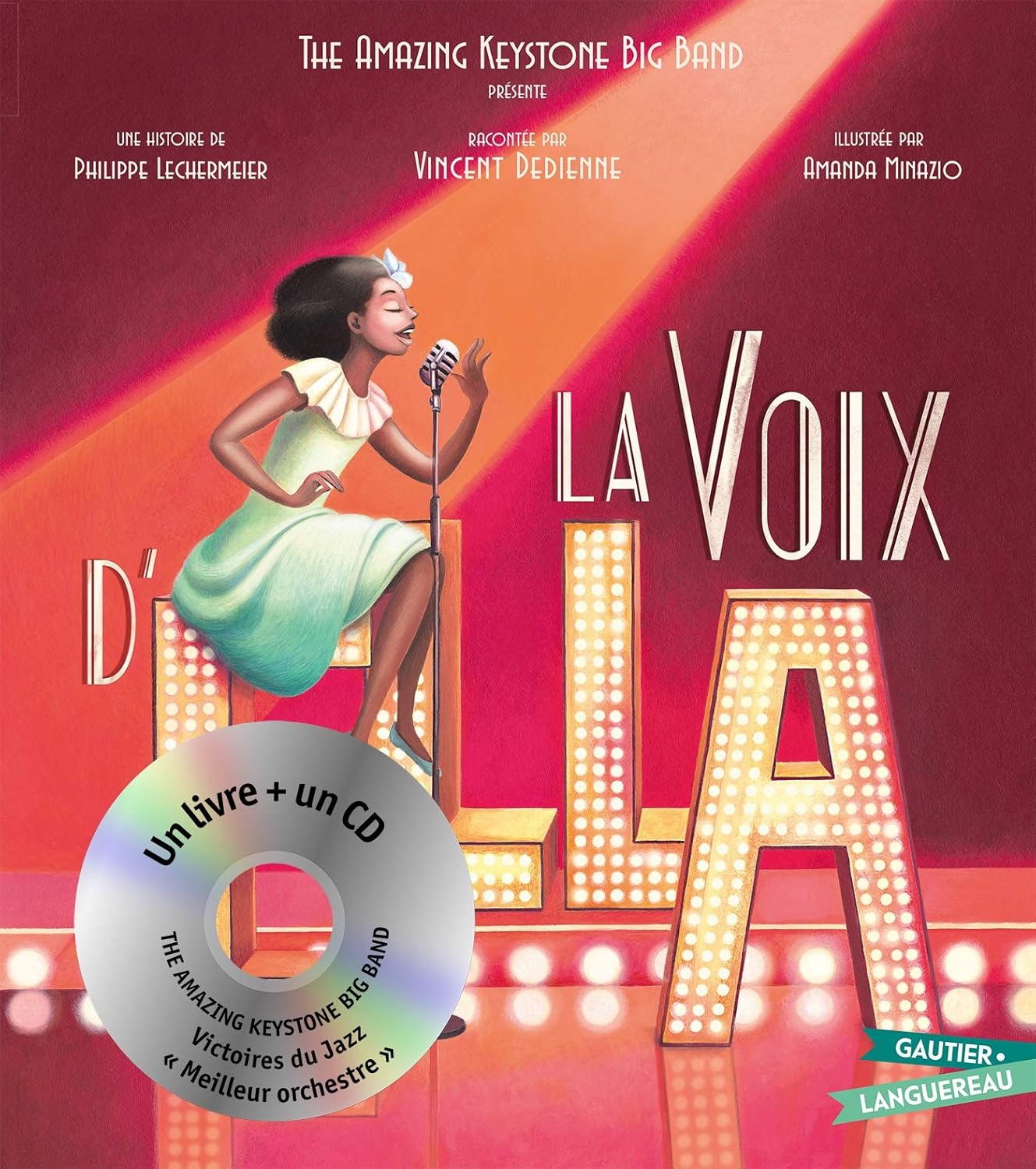 Couverture du livre La Voix d'Ella - Livre CD petit format