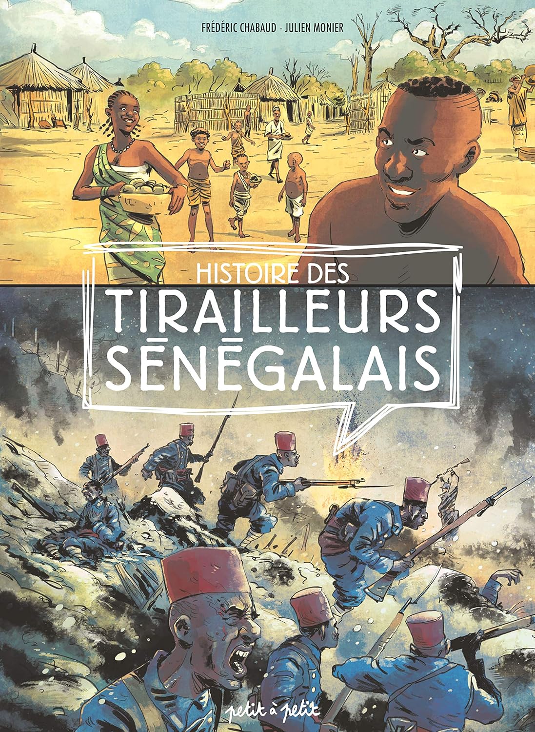 Couverture du livre Histoire des tirailleurs sénégalais en BD