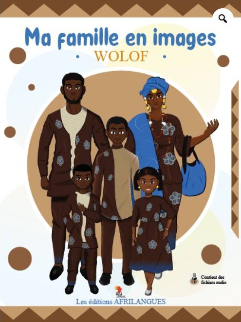 Couverture du livre Ma famille en images - Wolof