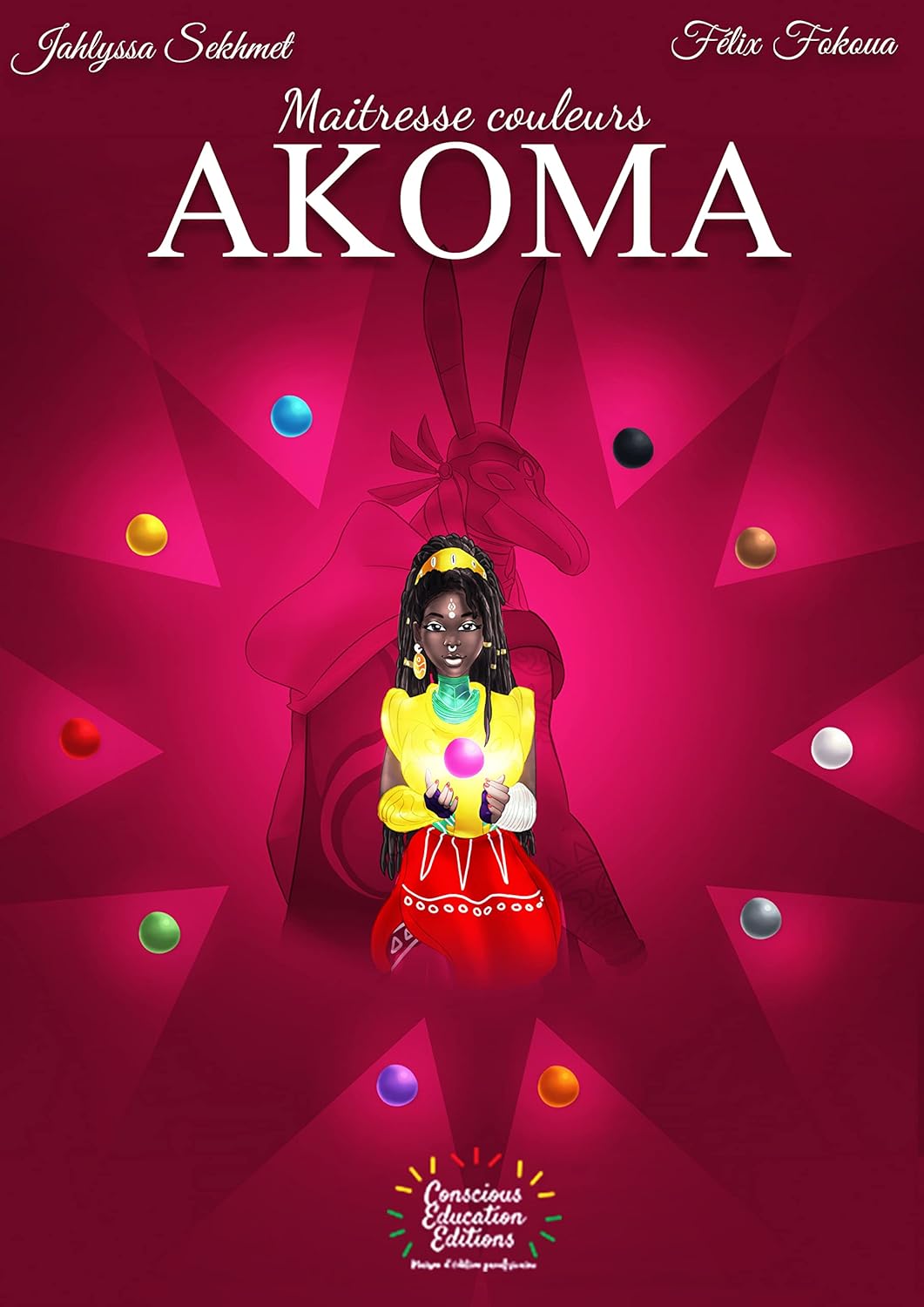 Couverture du livre Maîtresse Couleurs, AKOMA