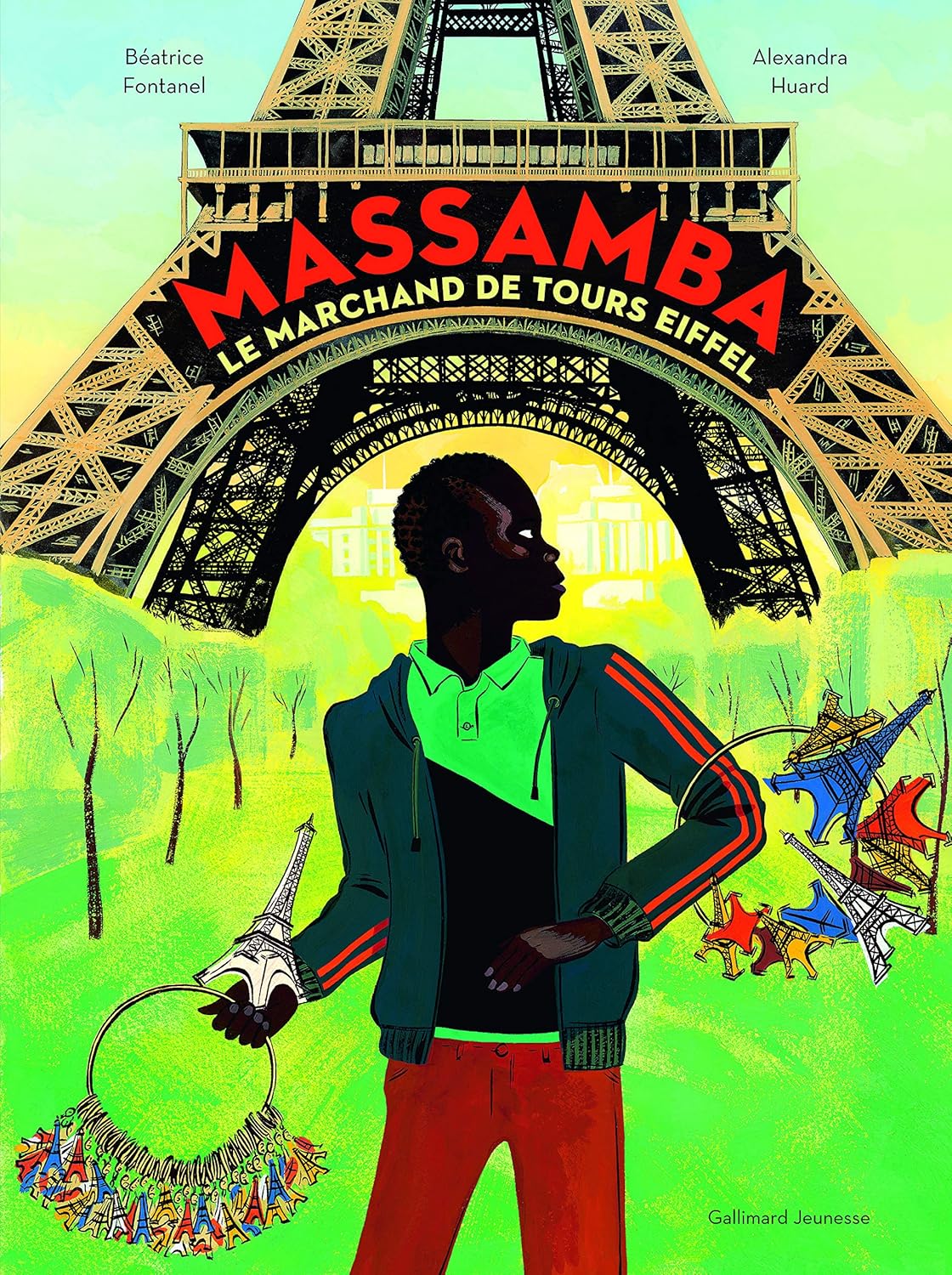 Couverture du livre Massamba, le marchand de tours Eiffel