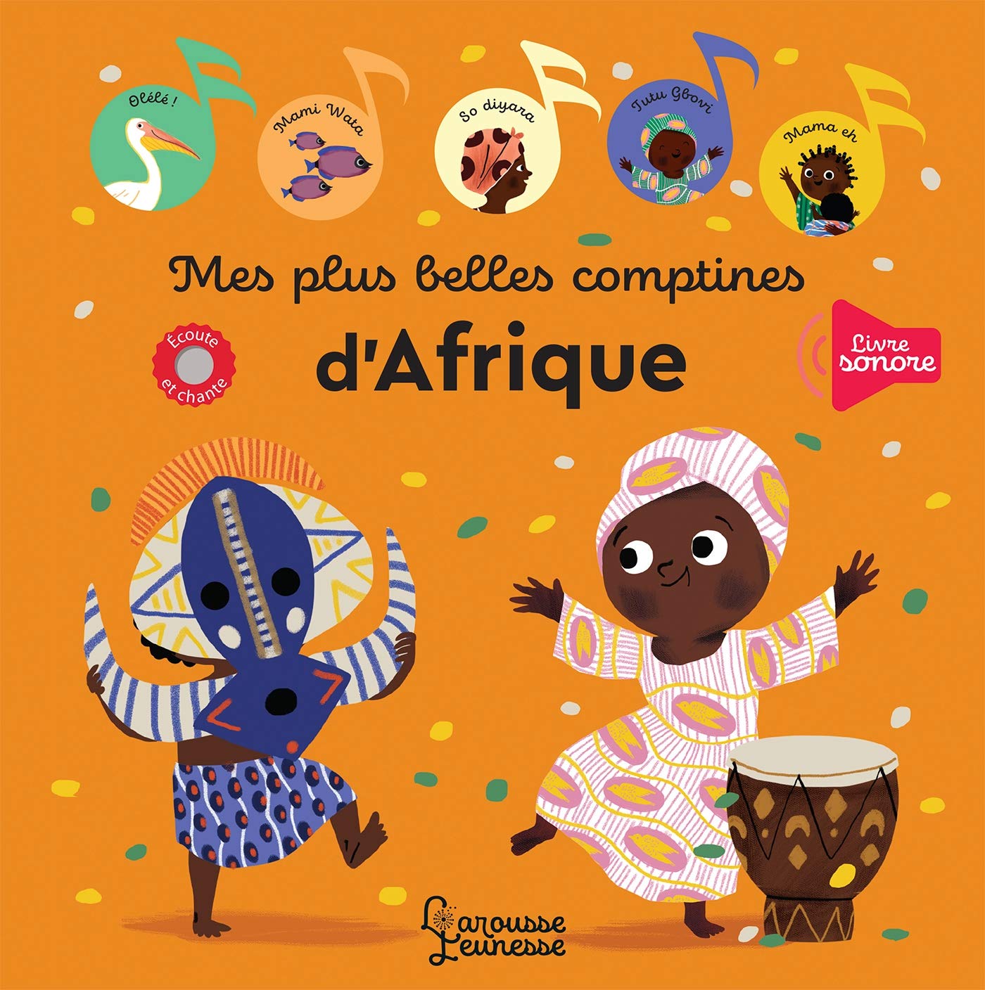 Couverture du livre Mes plus belles comptines d'Afrique