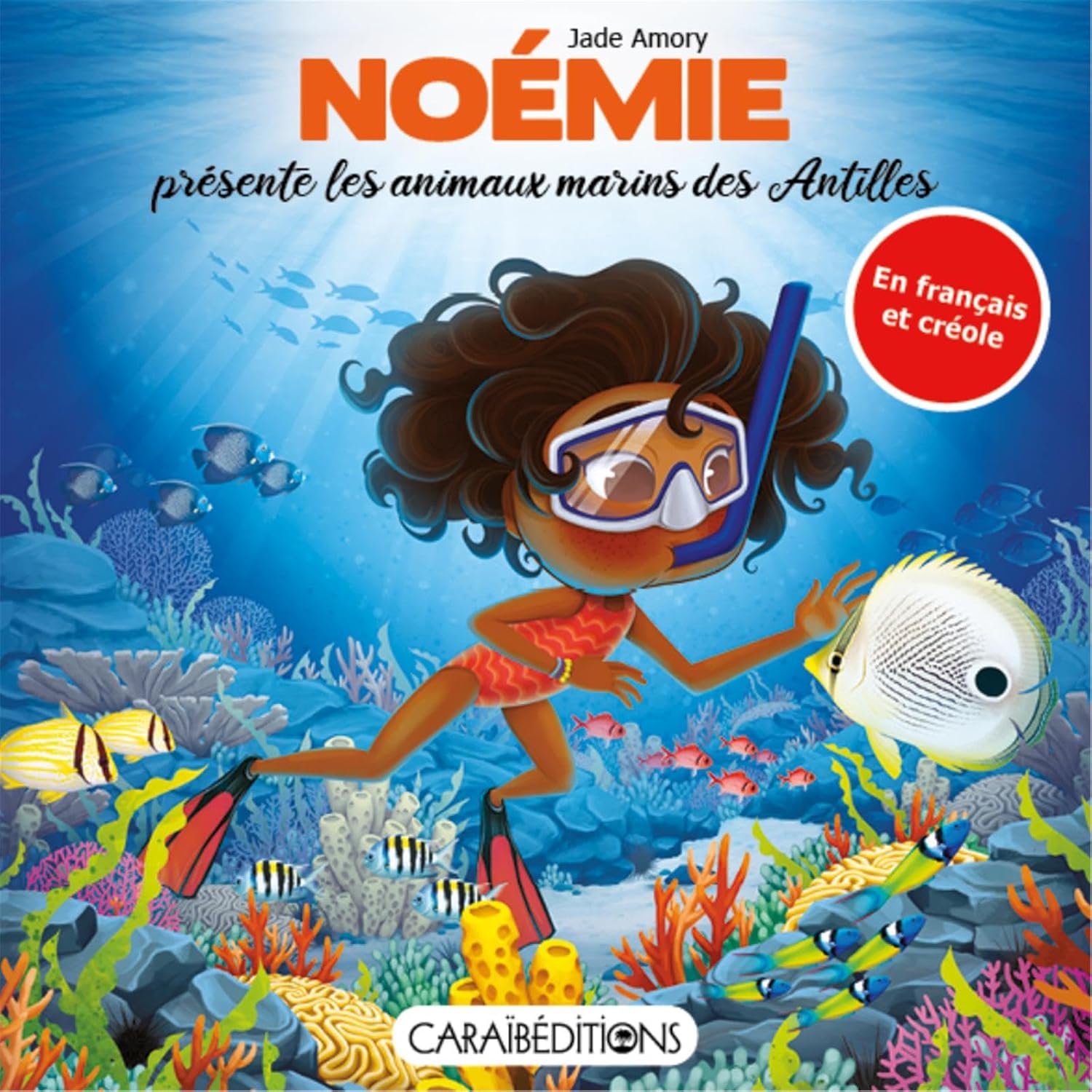 Couverture du livre Noémie présente les animaux marins des Antilles