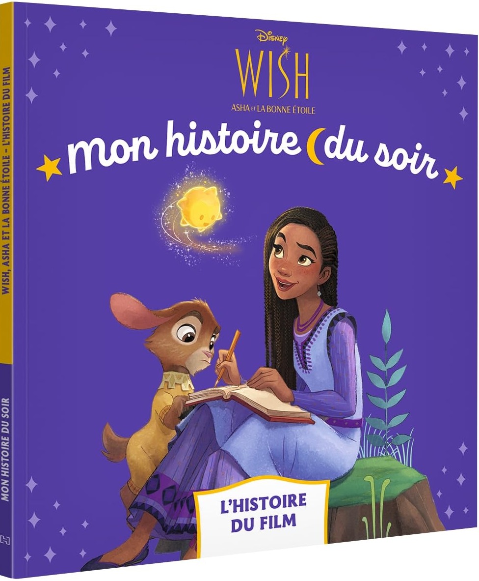 Couverture du livre WISH, ASHA ET LA BONNE ÉTOILE - Mon Histoire du soir - L'histoire du film