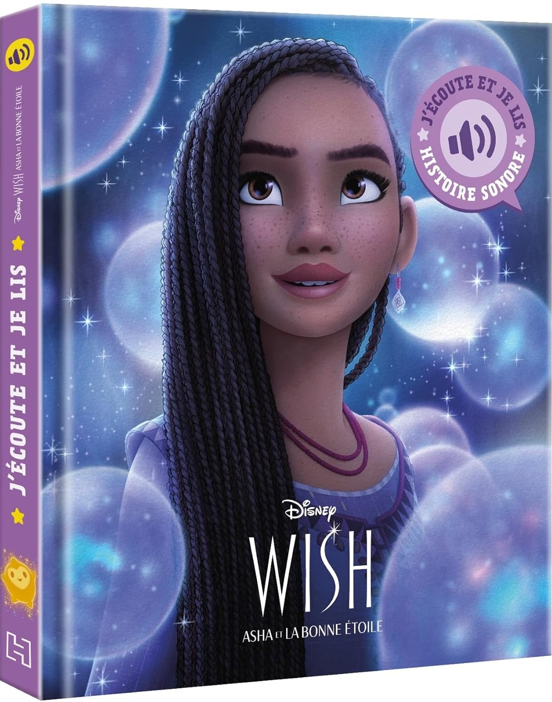 Couverture du livre WISH, ASHA ET LA BONNE ÉTOILE – L'histoire du film – Livre sonore