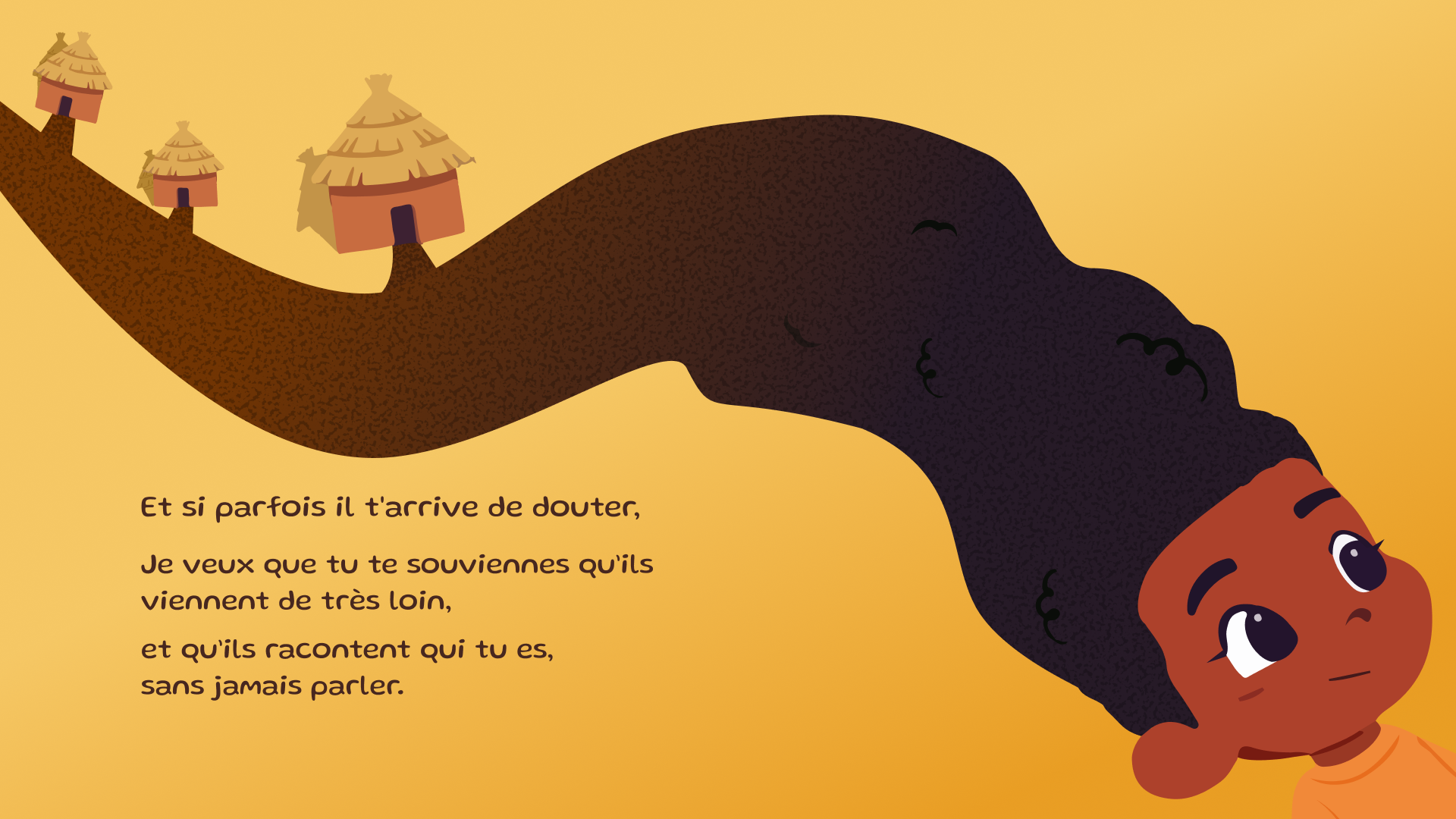 Image numéro 2 provenant du livre Tes Cheveux Sont un Trésor